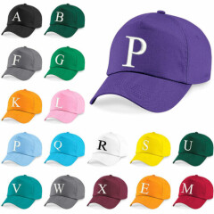 Kids Embroidery Baseball Cap Girls Boys Junior Children Hat Summer A Z Purple