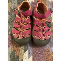 Keen Waterproof Sandals Pink Hiking Shoes Girls Kids size 13