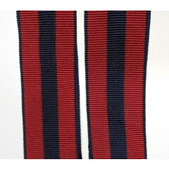 Trafalgar Suspenders Braces Striped Red Blue Brass with Leather Tabs England