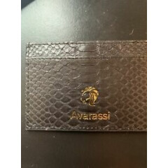 Avarassi Python Leather Handmade Snake Skin Men's Wallet Card Holder Slim Thin