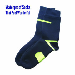 100% WATERPROOF Socks, Long, Color BLACK, UNISEX 