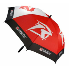 RISK Racing Factory Pit Umbrella Brolly Large 50" Motocross Black Red Golf sport