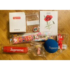 SUPREME LOT TOOTH BRUSH SHOWER CAP CANDY SEEDS PIN BOUNCING BALL RUBBER BALL 