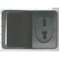 Leather Snap Wallet for Concealed Weapons Carry Permit Badge CCW/CWP 