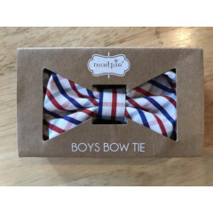 Mud Pie Baby Boys Plaid Boxed Bow Tie, One Size, NWT