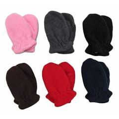 Infant-Toddler Soft And Warm Fleece Mittens 6-Pack