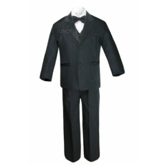 Baby Toddler Teens Boys Black Formal Wedding Party Suits Tuxedos S-20