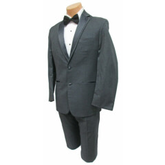 Men's Joseph Abboud Grey Tuxedo Jacket with Pants Wedding Groom Prom 34S 28W