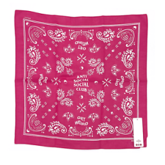 Antisocial Social Club I Dont Want To See You Pink Bandana (ASSJ001) One Size