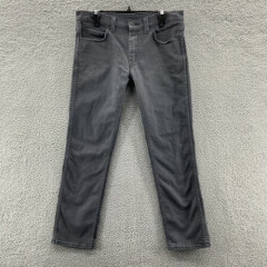 Levis 511 Jeans Mens 33x30 Slim Skinny Gray Cotton Stretch Denim Pants Zip