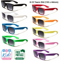 Kids / Childrens Sunglasses - Boys / Girls 6-12 Years- Retro Frame Gradient Lens