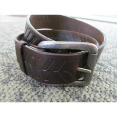 Chippewa USA Brown Leather Belt Men's Size 34 Textured