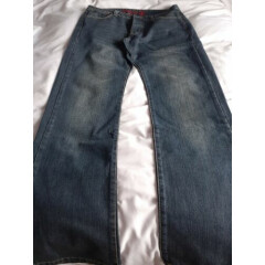Mens Crew Clothing Blue Jeans size 32 Long Straight Leg New