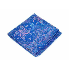 Lord R Colton Masterworks Pocket Square - Cape Horn Blue Silk - $75 Retail New