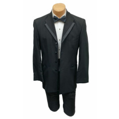Men's Oscar de la Renta La Vida Black Tuxedo Jacket Wedding Groom Prom 44XL