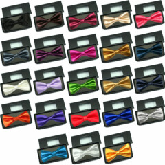 Classic Gift Wedding Tuxedo Suits Satin Bow Ties from Boy Baby Toddle Kid to Men
