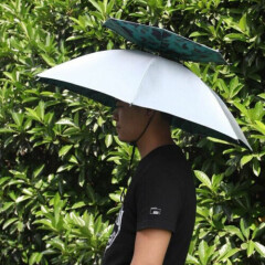 Fishing Umbrella Cap Hat for Hiking Camping Outdoor 2 Layer Foldable Sun Rain