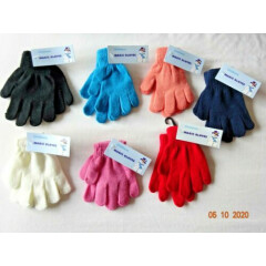 KIDS BOY GIRL SCHOOL CASUAL WINTER WARM MAGIC GLOVES HANDS PROTECTION 1-6 years