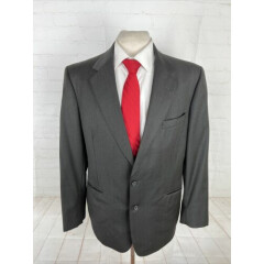 ZEGNA Men's Black/Grey Solid Wool Suit 44L 34X28 $3,498