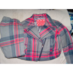 Cherokee Gray, Blue, & Pink Striped Pants With Jacket Size 5T