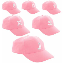 Kids Baseball Cap Boy Girl Adjustable Children Snap back Pink Hat Sport A-Z 