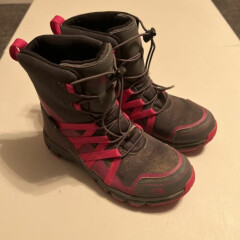 Girls The North Face Boots Gray/Pink Size 2.5