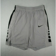 Nike Shorts Adult Large Gray Dri-Fit Mens Swoosh Pockets Athletic Lightweight