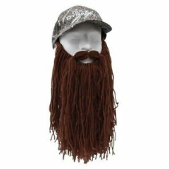 Duck Dynasty Si Camouflage Camo Baseball Hat Cap Long Brown Beard By Beard Head