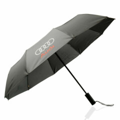Krago 10-ribs Auto Open Close Folding Umbrella with Automobile Logo Audi Grey