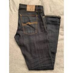 Nudie Men’s Denim Jeans Size W34 L34 Tight Long John Pockets Tagged W32