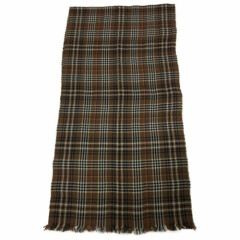 Men's Scarf Check Dark Brown DRAKE'S Art. 19768 100% Wool Made IN Scotland
