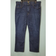 Lucky Brand 363 Vintage Straight Denim Jeans Sz 36x30 Dark Wash Comfort Stretch 