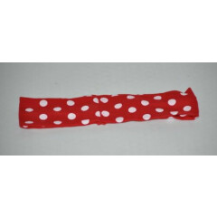 Headband for Girls Fabric Headband Stretchy One Size Red with White Dots