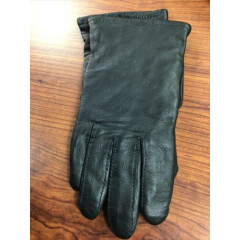 Size 10 New Military Leather Dress Gloves Poly/Wool Lined Unisex Black 