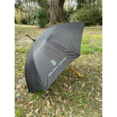 The Ritz Carlton Umbrella Black with Curved Wooden Handle