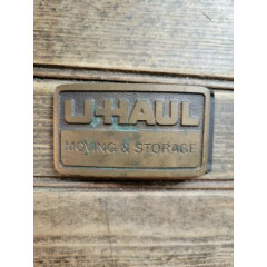 U-Haul Moving & Storage Equipment Rental Company Solid Brass Vintage Belt Buckle