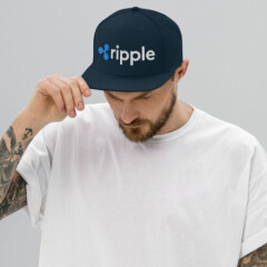 Ripple XRP crypto Snapback Cap
