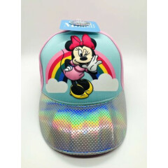 Disney Minnie Mouse Cotton Baseball Cap, Pink, Girls NWT