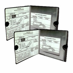 15 Auto Car Truck Registration And Insurance Case Document Holder Wallet Folder 