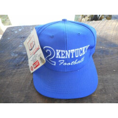 Rare New Old Stock NCAA 90's Kentucky Wildcats Snapback Hat Football Cap 