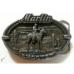 Marlin Firearms Cowboy Shooter Vintage Belt Buckle from 1996
