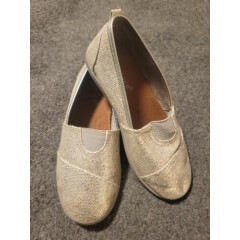 JOE BOXER Silver Glitter Slip-On Shoes/Oxfords Kids Size 2
