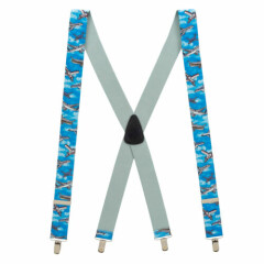 Airplane Suspenders - CLIP, 3 Sizes, 2 Patterns