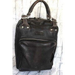 Emporio Armani Brown Leather Business Carry On Bag 