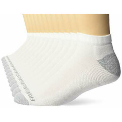 Fruit of the Loom Men's 12 Pair Pack Dual Defense Cushioned Socks White/Grey ...