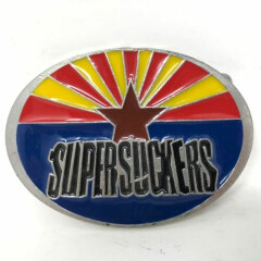 VTG Supersuckers Rock Band Multicolored Belt Buckle 2003 Country Music Spaghetti