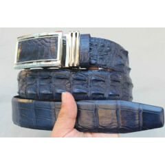 Unjointed -BLUE Genuine Alligator Crocodile Belt Skin Leather Men's -W 1.5" #34
