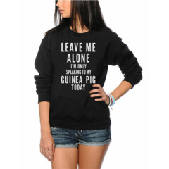 Leave Me Alone I'm Only Talking To My Guinea Pig Pet Kids Sweatshirt