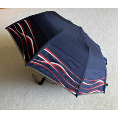 Weatherman Umbrella Collapsible Red White & Blue Windproof *NIB* Folds of Honor