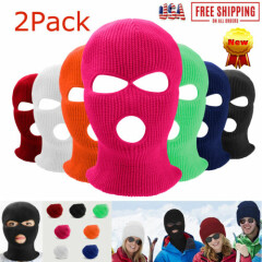 3 Hole Full Head Face Mask Cover Winter Balaclava Hood Beanie Warm Tactical Cap